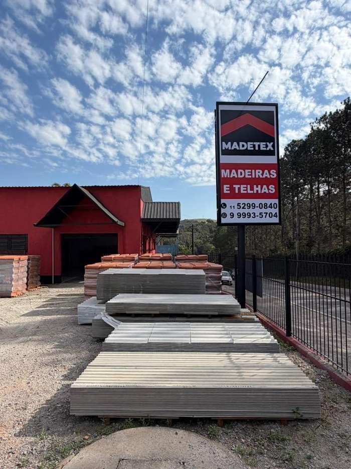 Fachada da Madetex Madeiras e Telhas em Jarinu